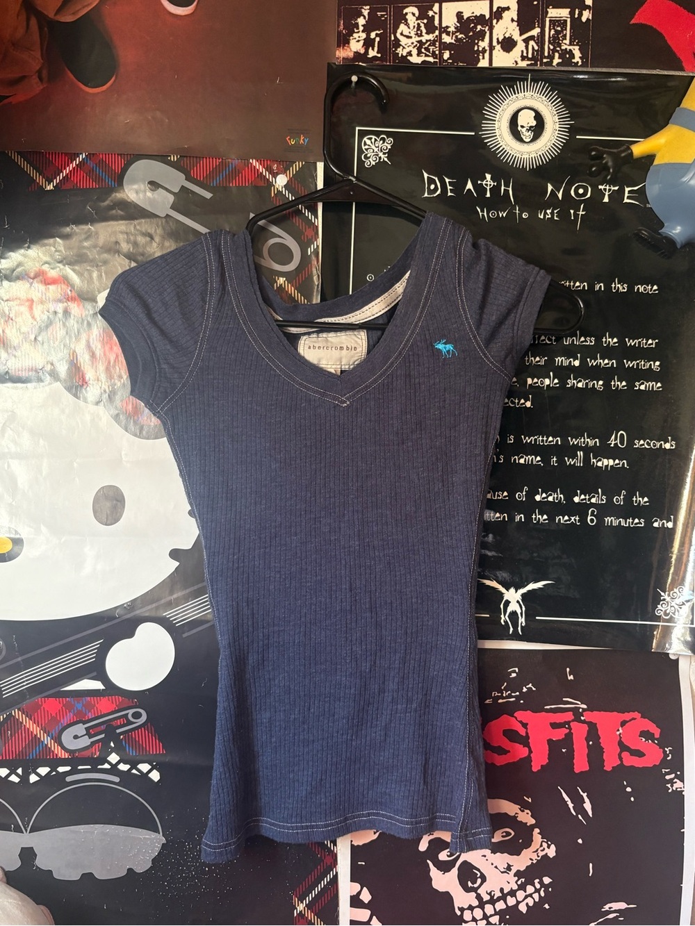 blue abercrombie top